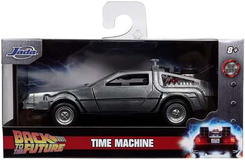 Jada Toys Back to The Future Time Machine 1:32 Die-cast Car, Toys for Kids and Adults