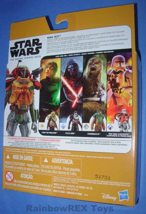 Star Wars BOBA FETT ARMOR UP The Force Awakens Disney Hasbro Mint Sealed Box