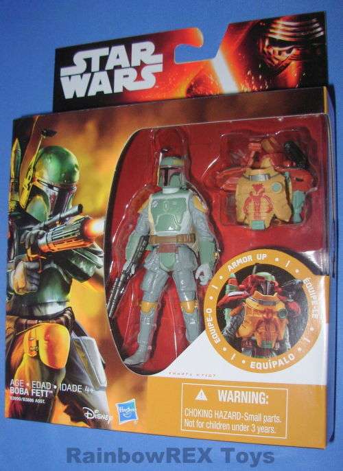 Star Wars BOBA FETT ARMOR UP The Force Awakens Disney Hasbro Mint Sealed Box