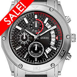 GUESS Vortex - Mens Chronograph Watch with Dual Tone Carbon Fibre Look Bracelet - IN STOCK!
