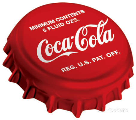 Coca-Cola embossed bottle cap metal sign                                                mt10