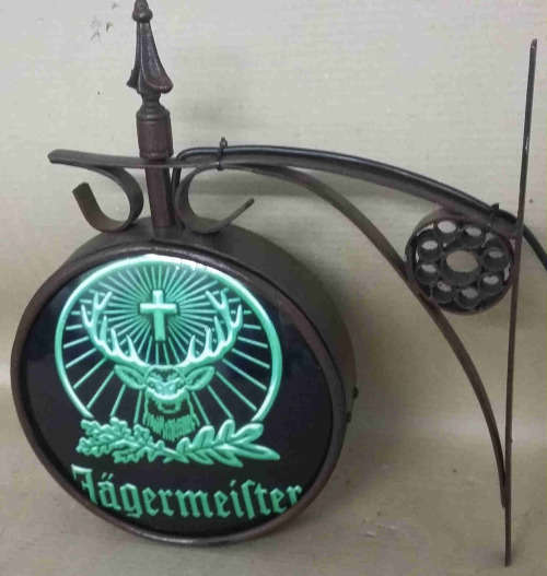 Jagermeister Pub /bar/ man cave / garage / station double sided advert light. LED.