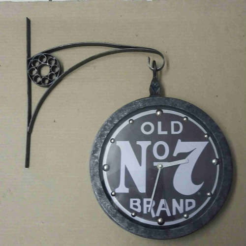 Jack Daniels No 7 double sided station clock
