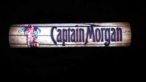 Captain Morgan  pub,bar, man cave,  advert light box . LED.                 bd2