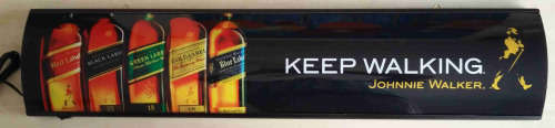 Johnnie Walker  pub,bar, man cave,  advert light box . LED.