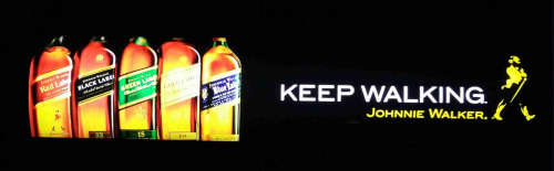 Johnnie Walker  pub,bar, man cave,  advert light box . LED.