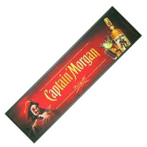 Captain Morgan bar runner/ bar mat/  wetstop,very rare.                bw7