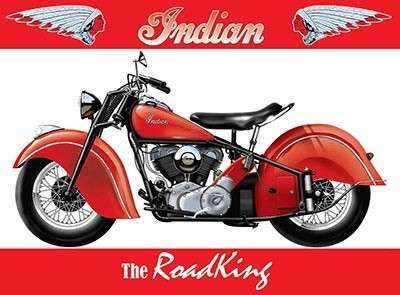 Indian motor cycle heavy metal sign                                                       mt25