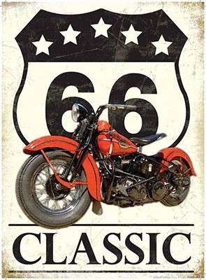 Classic 66 heavy metal sign             mt25