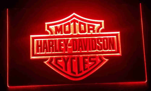Harley Davidson neon sign. 220v                                                   bd2