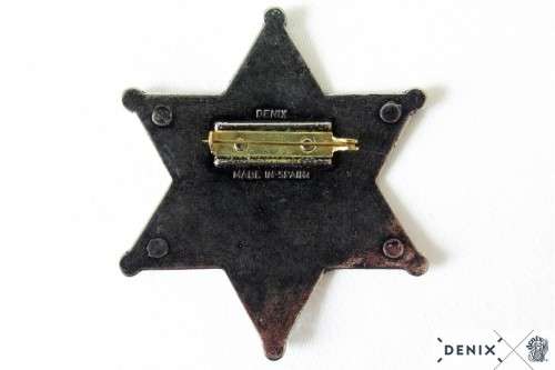 Sheriff star metal badge. Replica 101