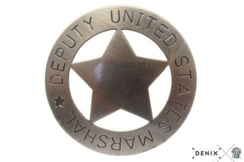 Deputy United States Marshall metal badge. Replica 107