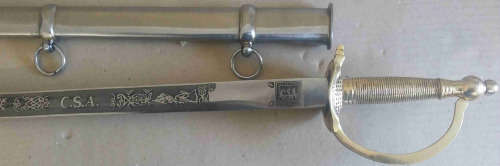 Sword, . Confederate CSA NCO sabre. Replica.