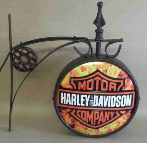 Harley-Davidson Pub /bar/ man cave / garage / double sided advert light. LED.