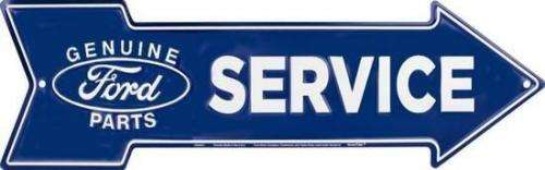 Ford service arrow metal sign                             mt20