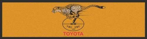 Cheetahs bar runner, bar mat, wetstop                                       bw7