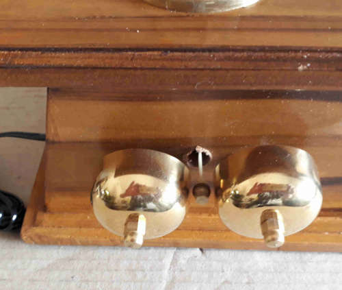 Vintage wood telephone