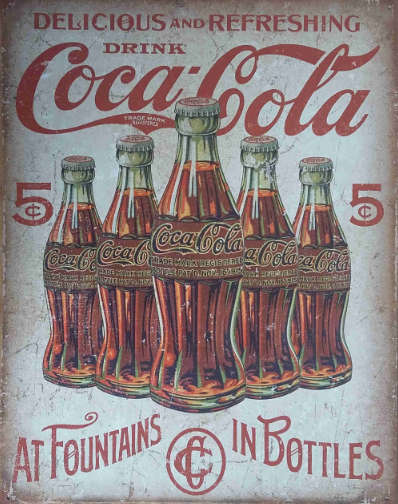Coca-Cola metal sign