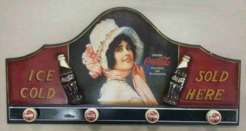 Coca cola wall plaque