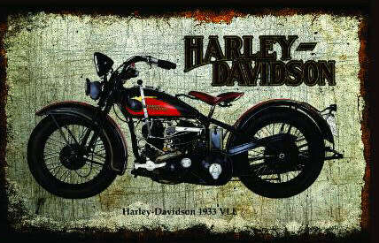 Harley-Davidson Motorcycle BIG metal sign. 63 x 42cm