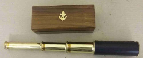 telescope in Rose wood box.