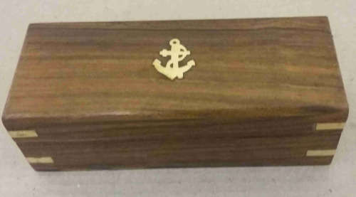 telescope in Rose wood box.