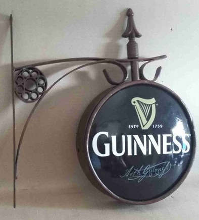 Guinness pub, bar, car,  man cave, garage double sided advert light. LED.