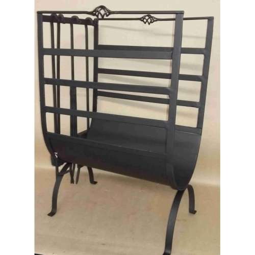 Fireplace. Log Rack large with 4 fireplace tools.