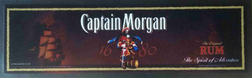 Captain Morgan bar mat/ bar mat/ wetstop.