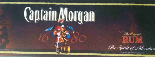 Captain Morgan bar mat/ bar mat/ wetstop.