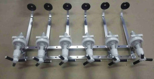 Set Six units  commercial optic spirit tot measure dispenser.