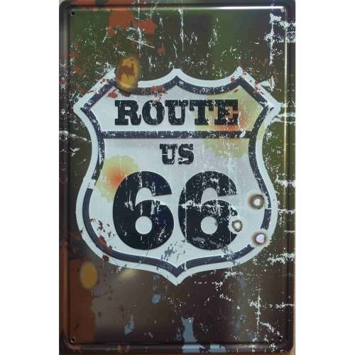 Route 66 vintage style metal sign