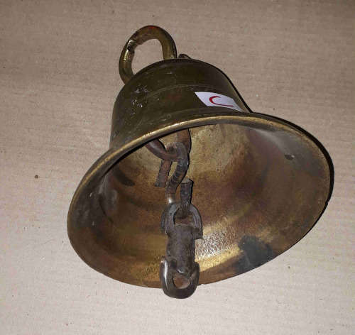 Antique Genuine solid brass ship bell 18cm