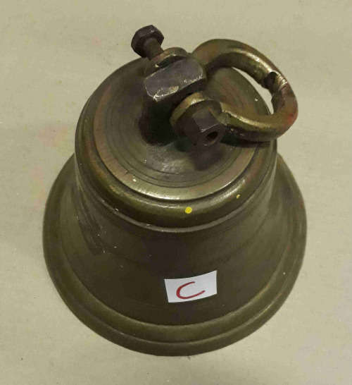 Antique Genuine solid brass ship bell 18cm