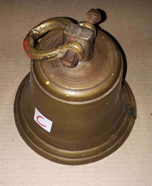Antique Genuine solid brass ship bell 18cm