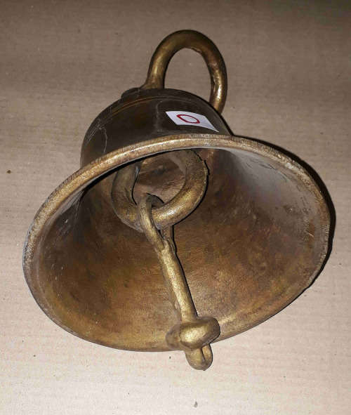 Antique Genuine solid brass ship bell 19cm