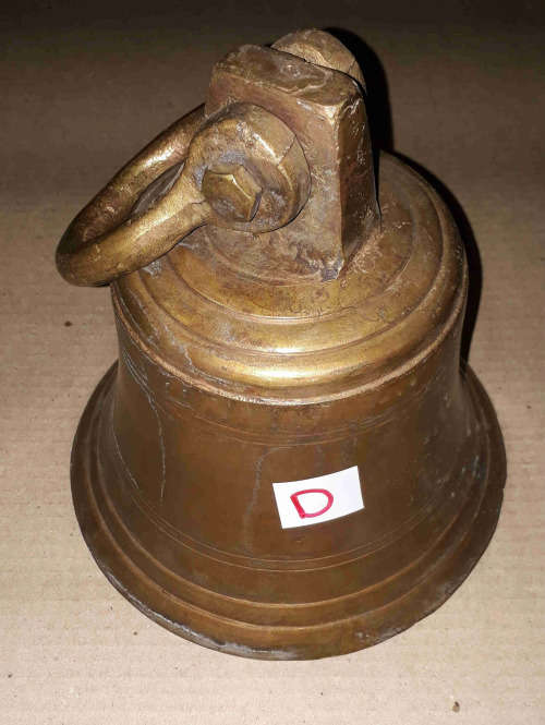 Antique Genuine solid brass ship bell 19cm