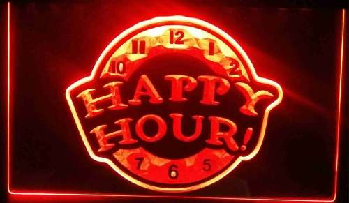 Happy Hour neon electric bar sign. 220v
