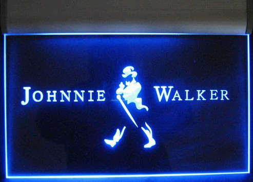 Johnnie Walker neon electric bar sign