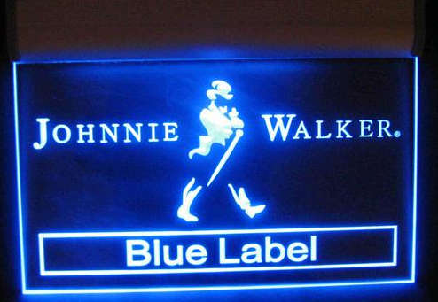 Johnnie Walker Blue Label neon electric bar sign