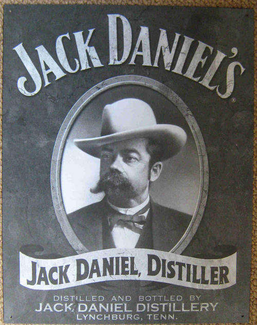 Jack Daniels- portrate vintage style metal sign                                         mt1