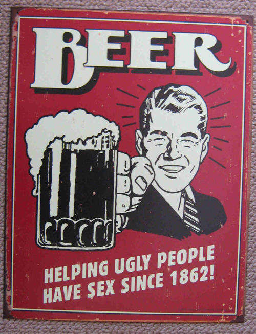 Beer metal sign                                                                                mt6