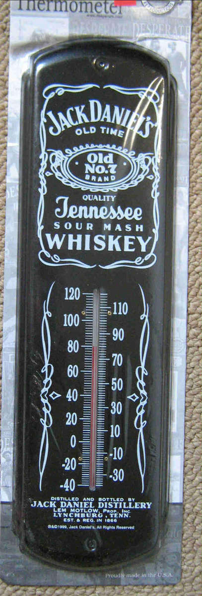 Jack Daniels thermometer vintage style in original packaging