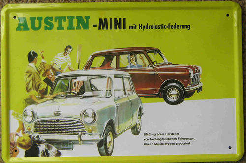 Mini vintage style metal sign