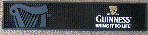 Guinness bar mat/ wet stop pvc hedgehog