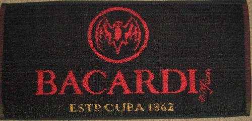 Bacardi bar towel