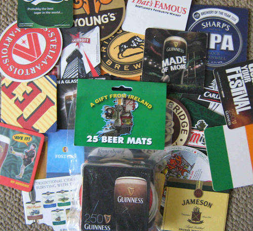 Irish 25 assorted bar coasters
