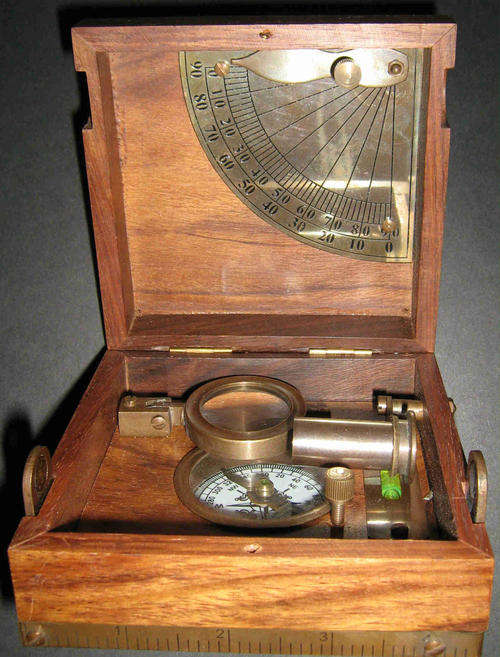 Mariners Master box mounted in beautiful rosewood box                nb8