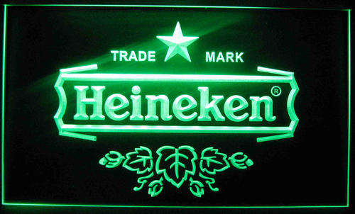 Heineken bar neon sign
