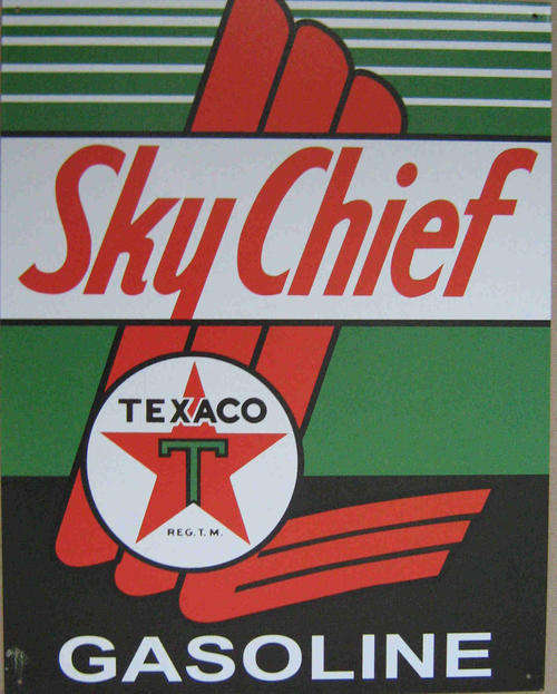 Texaco sky chief vintage style metal sign                                                 mt31